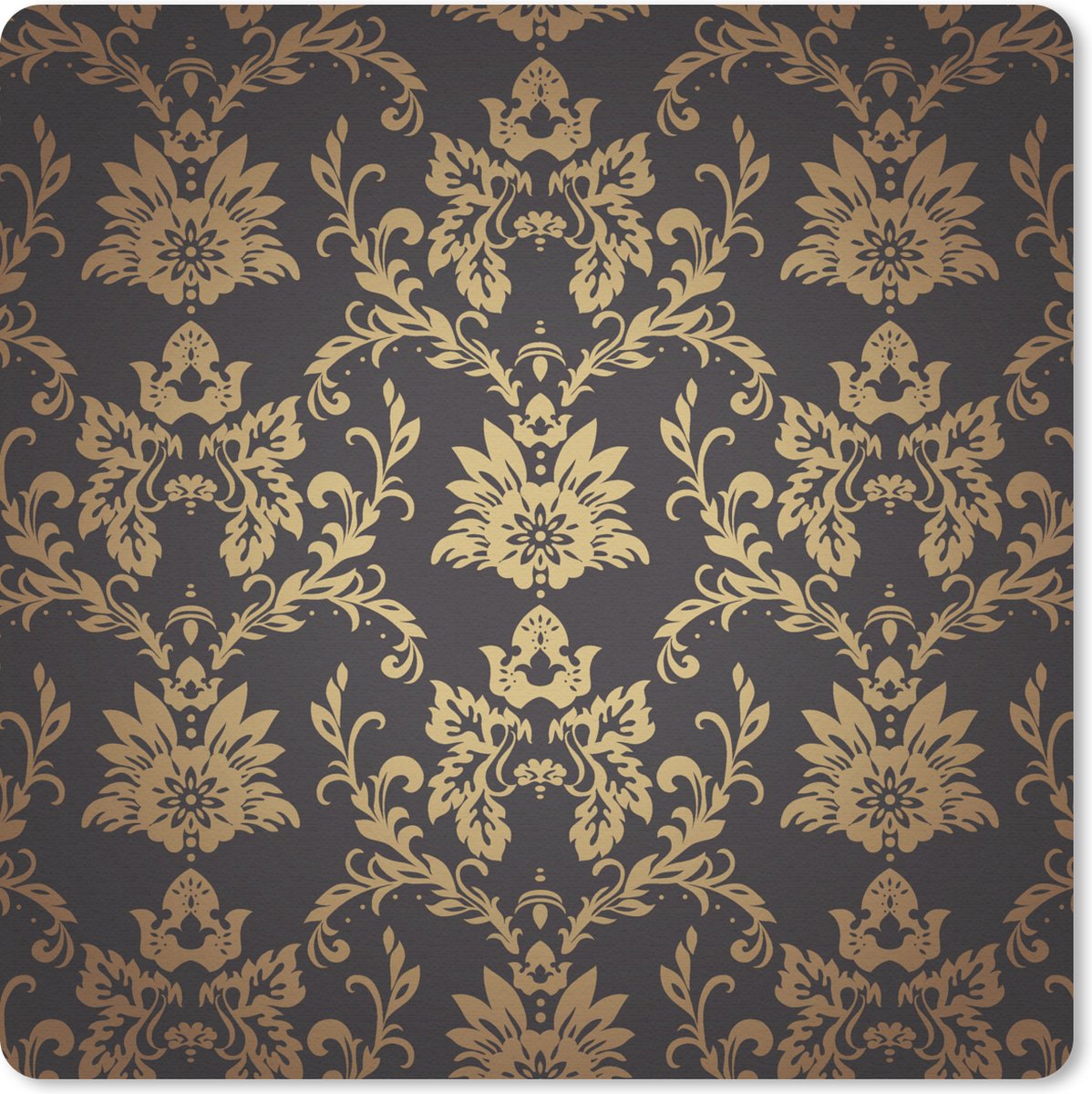 Muismat 20x20 cm - Mousepad Bloemen - Licht - Vintage - Muismatten