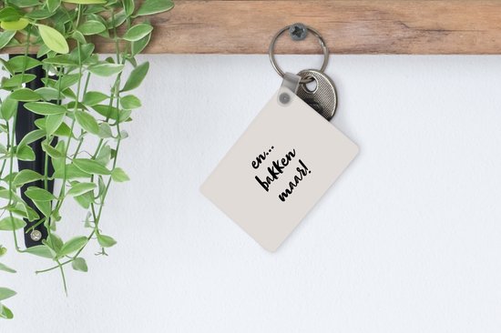 Porte-clés - Taupe - Citation - Et... c'est parti ! - Cadeaux à distribuer - Plastique - Cadeaux Sinterklaas - Cadeaux à distribuer pour les enfants - Cadeaux de chaussures - Petits cadeaux