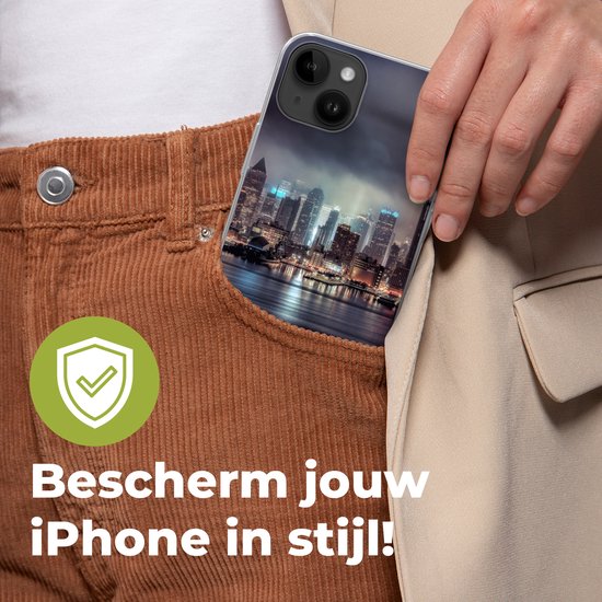 Apple iPhone 14 Plus - Housse souple - New York - Amérique - Skyline - Coque de téléphone en Siliconen