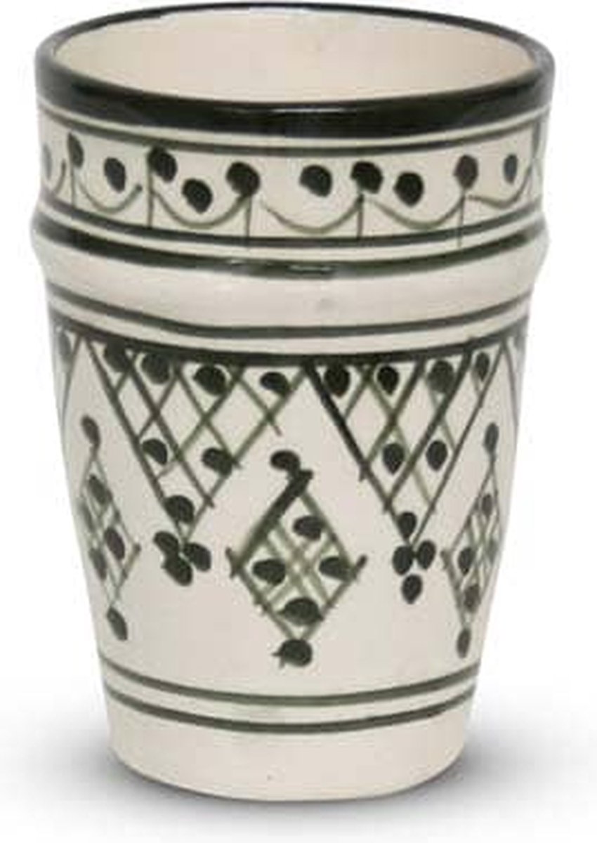 Goedkoopste Safaary - Marokkaanse Beker Groen Zerbia Beldi Ø 8 x 11cm