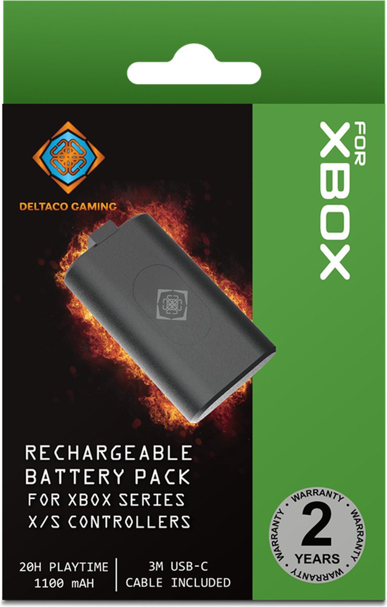Deltaco GAM-142 Oplaadbare Batterij voor Xbox Series X|S Controllers - 1100 mAh - Zwart – foto 2