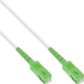 Premium SC/APC FTTH Simplex Optical Fiber Patch kabel - Single Mode OS2 - wit / LSZH - 3 meter