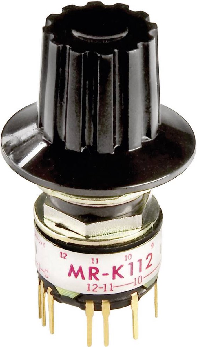 NKK Switches MRK112-A MRK112-A Draaischakelaar 125 V/AC 0.25 A Schakelposities 12 1 x 30 ° 1 stuk(s)