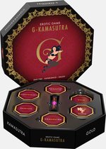 G Kamasutra spel - erotisch spel voor koppels - truth or dare - erotiek -spelletjes voor volwassenen - binddoek en zandloper inbegrepen