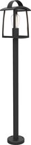 LUTEC Kelsey Sokkellamp - Helder Glas - E27 - Mat zwart