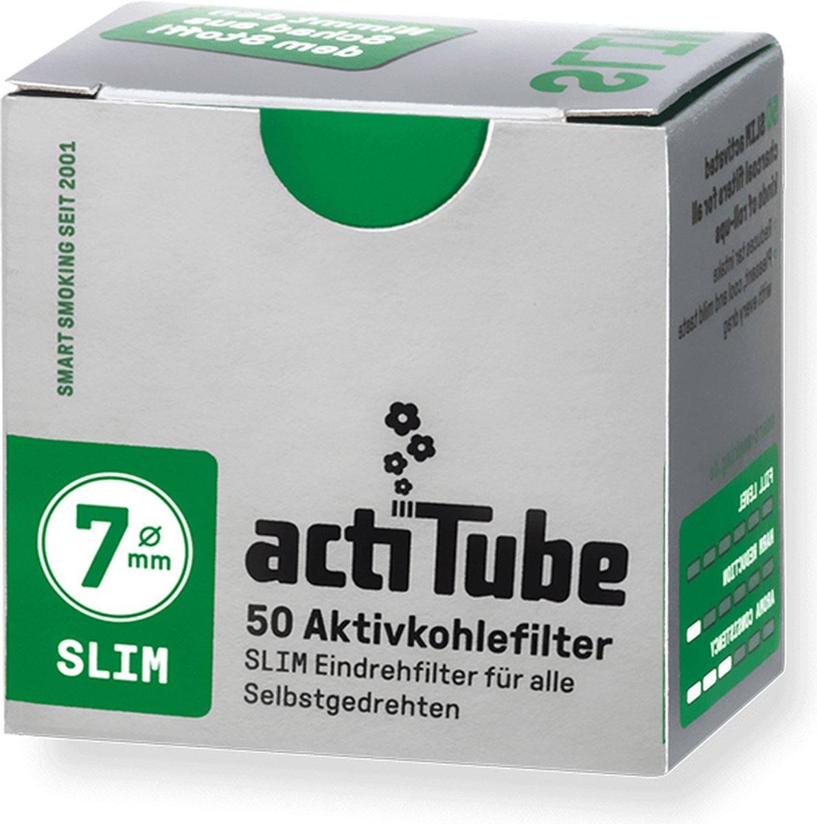 Acheter ActiTube - Filtre à charbon actif Extra Slim, 6mm, 50 pièces