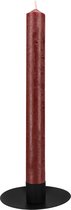 QUVIO Kandelaar - Kaarsenhouder - Kaarsenstandaard - Kaarsenonderzetter - Woonaccessoires - Decoratieve accessoires - 10 x 3 cm - Metaal - Zwart