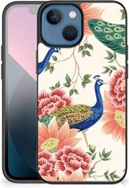 Dierenprint Telefoonhoesje Geschikt voor iPhone13 mini Pink Peacock