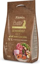 FITMIN Purity dog Rice Semimoist Rabbit & Lamb 4 kg Adult Lam, Konijn, Rijst