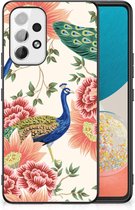 Dierenprint Telefoonhoesje geschikt voor Samsung Galaxy A53 Pink Peacock