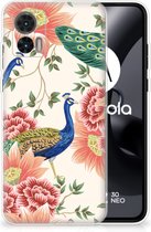 TPU Hoesje geschikt voor Motorola Edge 30 Neo Pink Peacock
