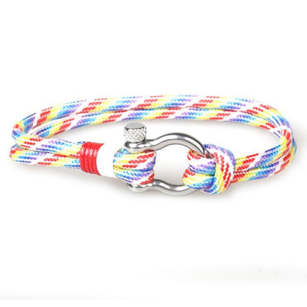 Kungu - Regenboog - Luxe rope armband voor heren en dames - Outdoor Milano line - Cadeau - Geschenk - Voor Man - Vrouw - Armbandje - Jewellery