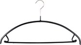 TopHangers [Set van 5] - Multifunctionele kledinghanger voor shirts / truien / blouses / broeken / rokken | Volledig voorzien van zwarte anti-slip coating | Gecertificeerd als 'Eco friendly' en 'Skin friendly' | 'Mawa 42U'