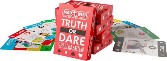 Thumbnail van een extra afbeelding van het spel MadWish 52 Speelkaarten - Drankspel voor volwassenen - Truth or Dare - NL editie