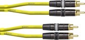 Câble de raccordement Audio Cordial CEON DJ RCA 0,6 Y [1x RCA mâle - 1x RCA mâle] 0,60 m jaune