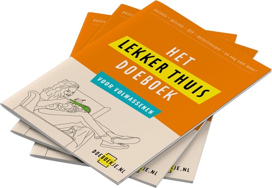 Het Lekker Thuis doeboek voor volwassenen - puzzels, detectives, DIY, activiteiten - origineel, gevarieerd - Merkloos