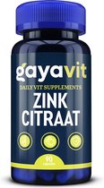 Zink Citraat - 90 capsules - immuunsysteem - haaruitval - nagels - huid - weerstand - wondgenezing