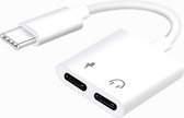 Bol.com Type C Vrouwelijk Splitter - Dac 2 In 1 Snelle Lading en Audio Type USB C - Hoofdtelefoon Adapter aanbieding