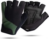 Rogelli Essential Fietshandschoenen Zomer - Wielrenhandschoenen - Korte Vinger - Heren - Groen - Maat XL