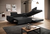 Bol.com Hoekbank Wild Rechts Microvezelstof hoeksalon met bed en opbergruimte aanbieding