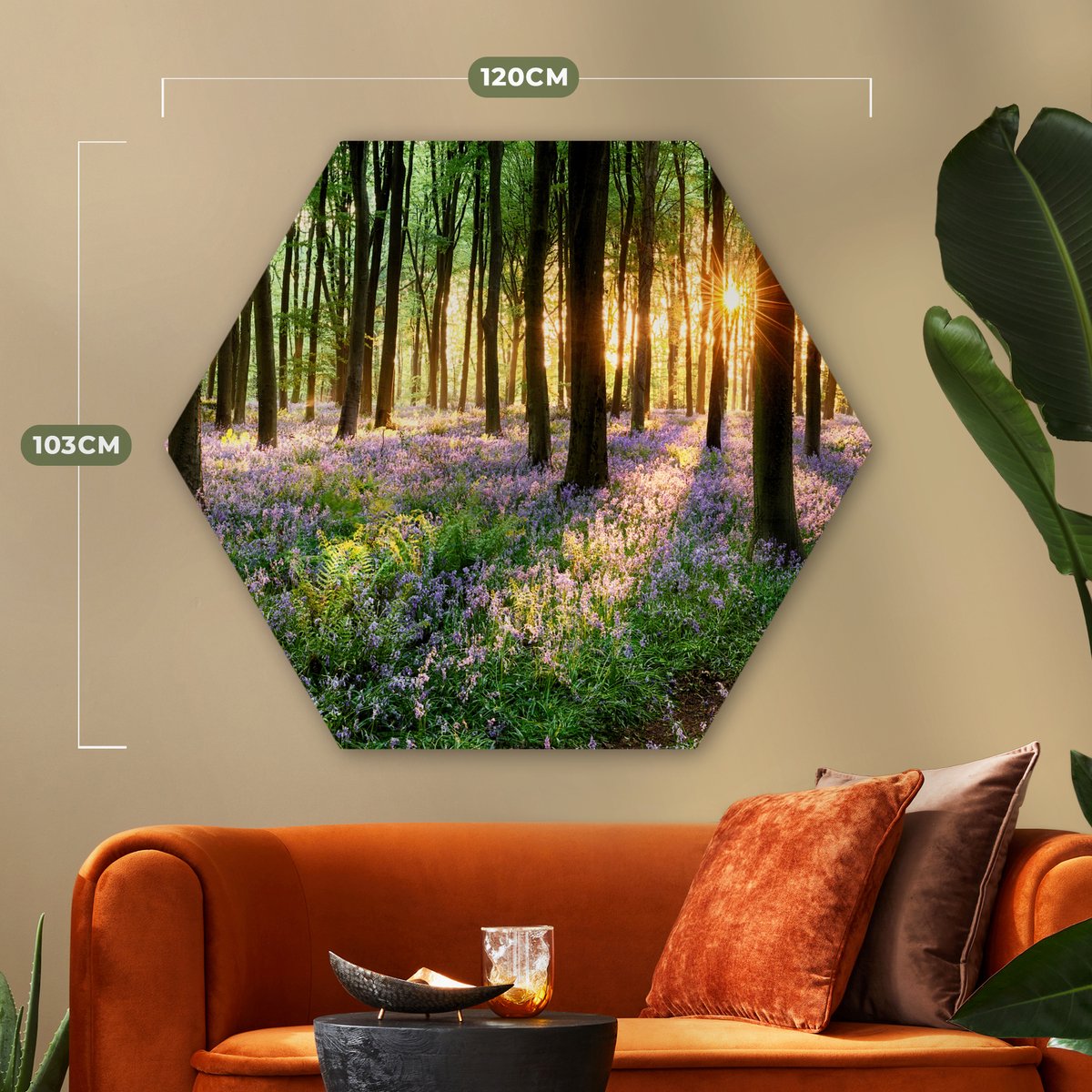 Papier Peint 3D Autocollant - Motif Hexagones Jaunes - Amovible - Décoration Murale - M278