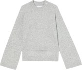 Calvin Klein Fluffy Wide Open Sleeves Sweater Truien & Vesten Dames - Sweater - Hoodie - Vest- Grijs - Maat S
