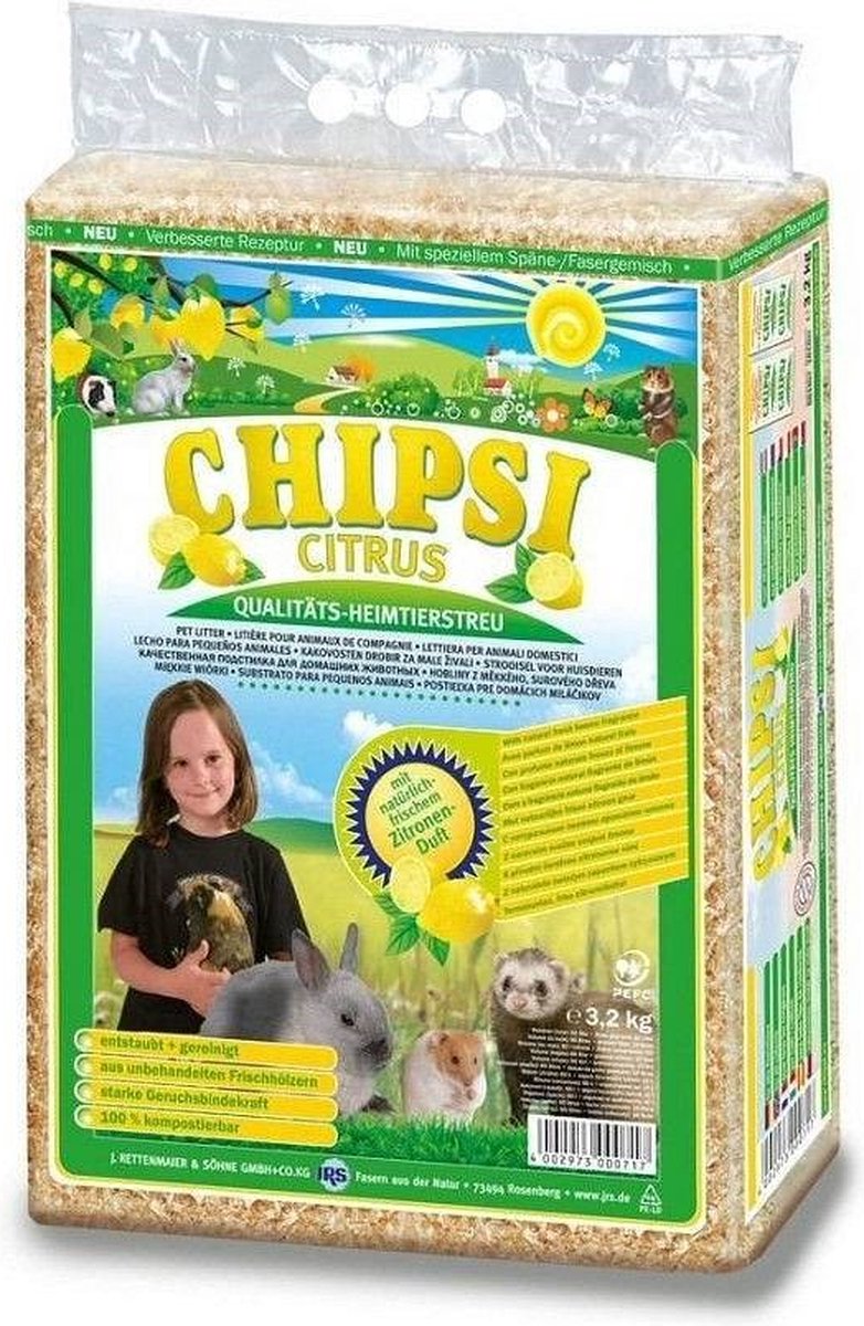Chipsi Houtvezel – Citrus