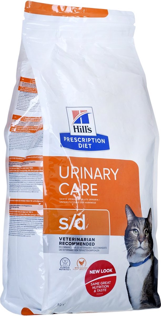 Hill&apos;s Prescription Diet S/D Urinary Care kattenvoer met kip 3 x 3 kg