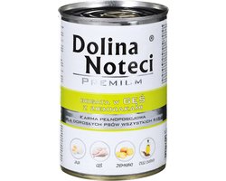 DOLINA NOTECI Premium Rijk aan gans met aardappelen - nat hondenvoer - 400 g
