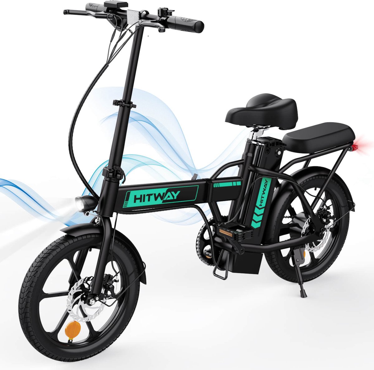 Hitway E Bike City EBike opvouwbare elektrische fiets voor heren en dames 250W Motor 16ft 36V 8 4Ah batterij 25km h