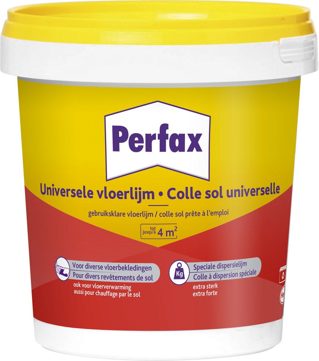 Perfax vloerlijm 1 kg | universele hechting voor pvc & textiel | snelle eindsterkte & gemakkelijke applicatie | transformeer jouw vloerprojecten!