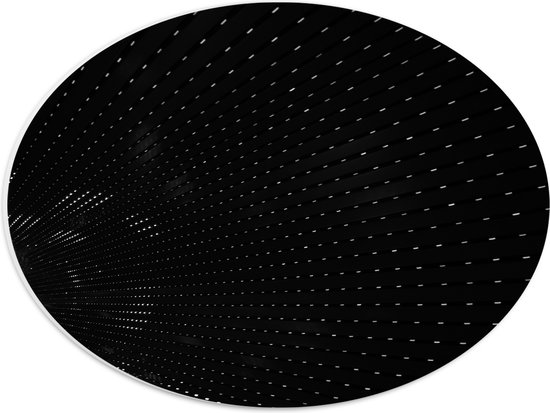 WallClassics - PVC Schuimplaat Ovaal - Abstracte Puntjes - 40x30 cm Foto op Ovaal  (Met Ophangsysteem)