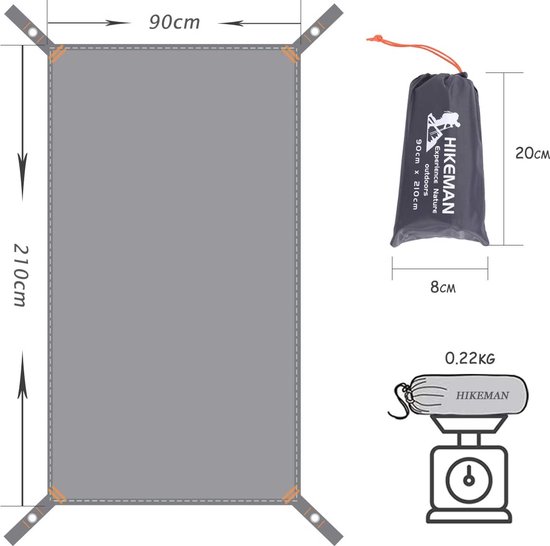 Longeek Tent Tarpaulin Octagonal Picnic Blanket Family Camping Ultralight Waterproof Canopy Wall Lane 400 Tent Waterproof Tent Tarpaulin