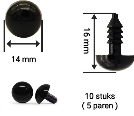 MUCUNNIA 160 stuks veiligheidsogen voor Amigurumi met sluitringen 10/12/16/18mm Kleurrijke Plastic Veiligheid Ogen voor Haak Craft Veiligheid Ogen Gift voor Gehaakte Liefhebbers Halloween Decoraties MUCUNNIA 160 stuks veiligheidsogen voor Amigurumi met sluitringen 10/12/16/18mm Kleurrijke Plastic Veiligheid Ogen voor Haak Craft Veiligheid Ogen Gift voor Gehaakte Liefhebbers Halloween Decoraties