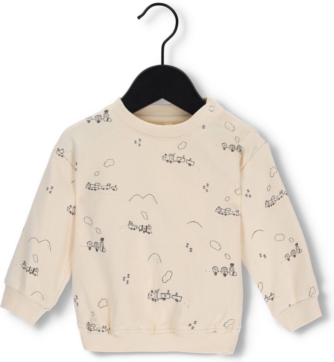 Quincy Mae Fleece Sweatshirt Truien & Vesten Baby - Sweater - Hoodie - Vest- Naturel - Maat 12-18M