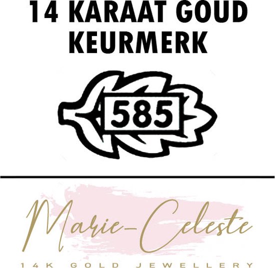 Marie Celeste Oorknoppen Veer - Goud - Marie-Celeste