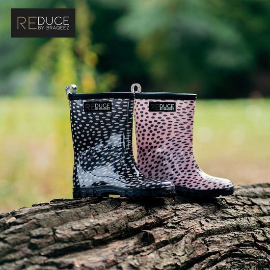 Braqeez 121960 576 Meisjes Regenlaarzen Roze Print PVC