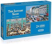 Puzzel The January Sales - 2 x 1000 stukjes- Gibsons