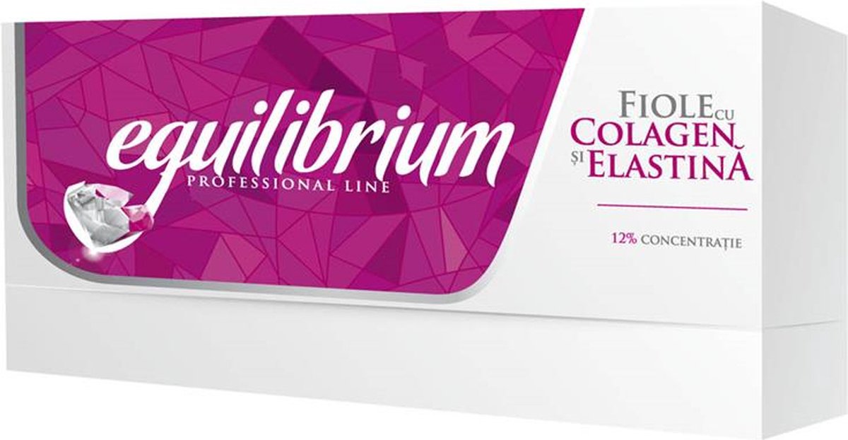 Gerovital Equilibrium - Ampullen met Collageen en Elastine 12% - 20 x 2ml - Professionele lijn- antirimpel , hydratatie, elasticiteit van je huid - huidverzorging - serum