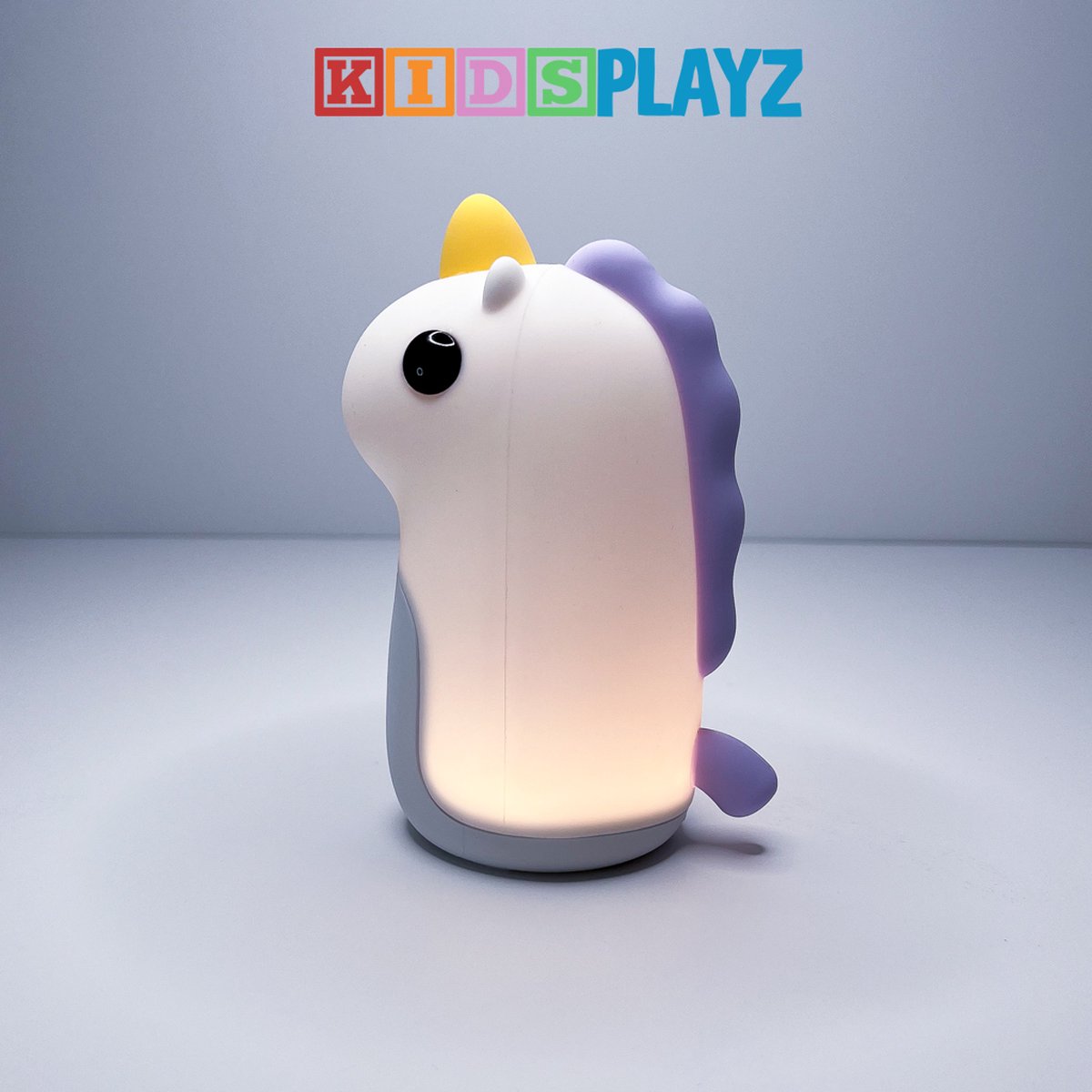 KidsPlayz Unicorn Slaaptrainer - Wekker - Nachtlampje - Kinderwekker - Wit en Multicolor - Oplaadbaar - Alarm Clock - Eco Modus