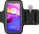 Arara Armband Geschikt voor Motorola Arara Armband Geschikt voor Moto E40 sportarmband - hardloopband - Sportband hoesje - zwart