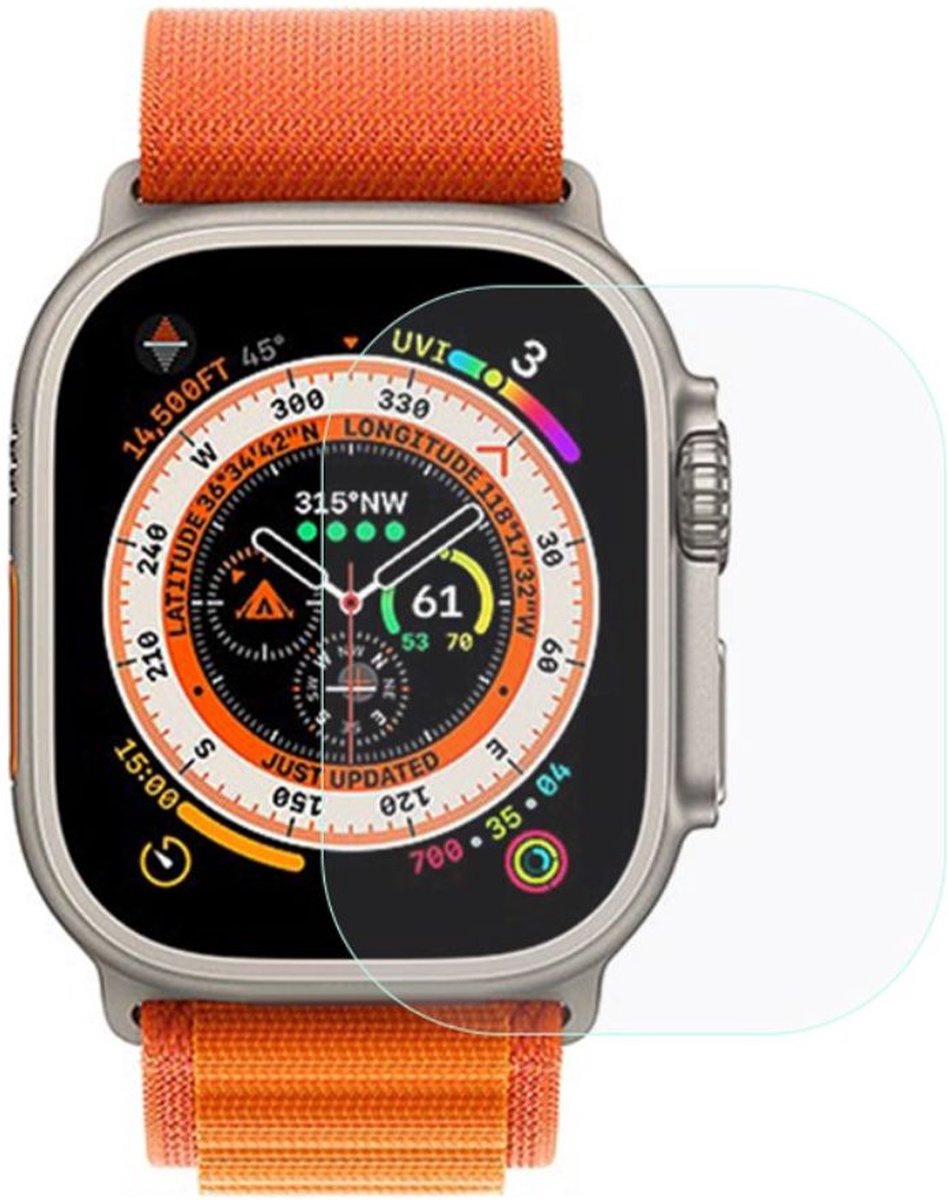 Screen Protector 0.3mm Tempered Glass Geschikt voor Apple Watch Ultra 3/2/1
