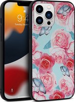 Mobigear Hoesje geschikt voor Apple iPhone 14 Plus Telefoonhoesje Hardcase | Mobigear Flowers Backcover | iPhone 14 Plus Case | Back Cover - Model 3