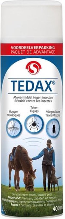 Foto: Tedax afweermiddel insecten voor paard hond mens 400 ml 1 stuks