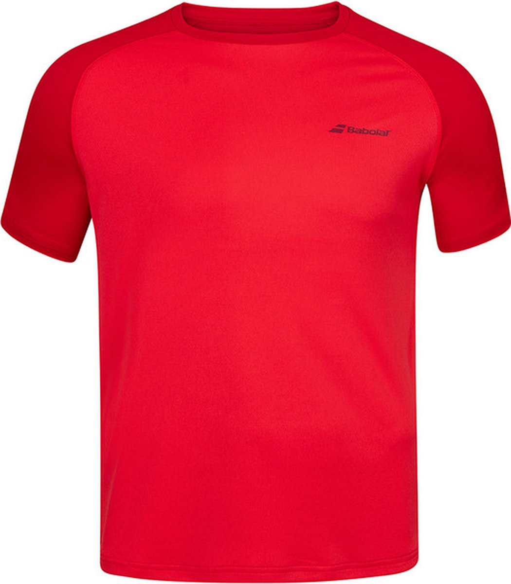 Babolat Play Crew Neck Tee - sportshirts - rood - Mannen
