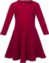 La V Elegante sweatstof jurk bordeaux rood 140