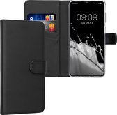 kwmobile telefoonhoesje geschikt voor Samsung Galaxy A13 4G - Hoesje met pasjeshouder in zwart - Wallet case