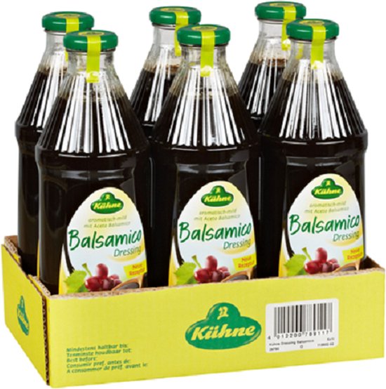 Kühne dressing balsamico 4 vet 6 x 1 l flessen