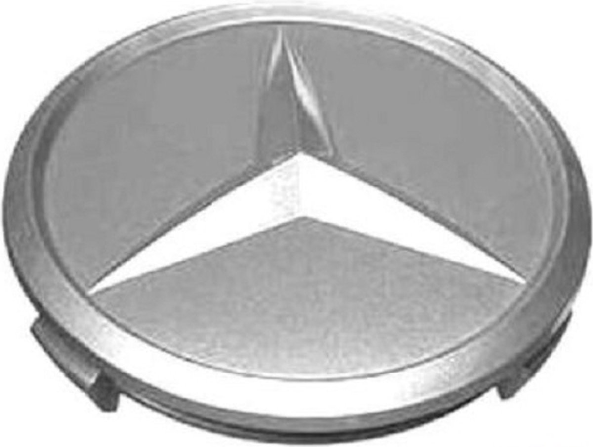 Tip: Set van 4 Originele Mercedes Benz naafdoppen 80mm - Naafdopjes 80 mm - A1074000025 - Naafkappen - Velgen logo - Embleem - Naafkapjes - AMG C E S Klasse
