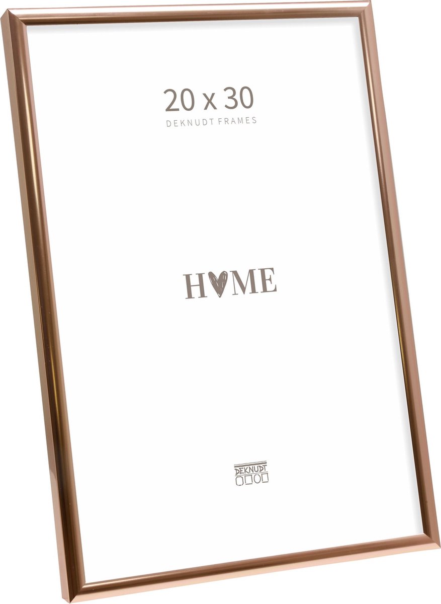 Deknudt Frames fotolijst S027A5 - smal rosé goud aluminium - 20x30 cm